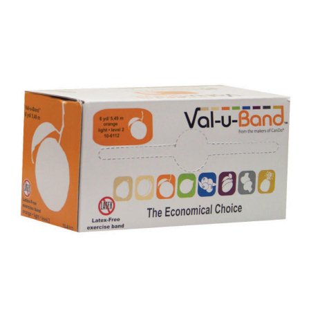 Fabrication Enterprises Exercise Resistance Band Val-u-Band® Orange 6 Yard Length Level 2 Resistance - Each - 10-6112-EA