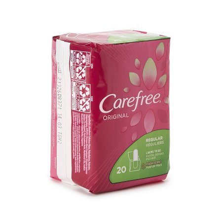 Edgewell Personal Care Panty Liner Carefree® Regular Absorbency - Pack of 20 - 07830006985-PK