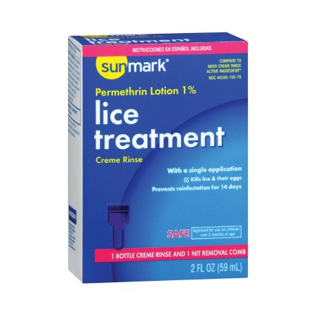 McKesson Lice Treatment Kit sunmark® 2 oz. Bottle Scented - Each - 49348015078-EA