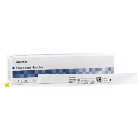 McKesson Spinal Needle McKesson 6 Inch 20 Gauge Quincke Style - Case of 100 - 4627V2-CS