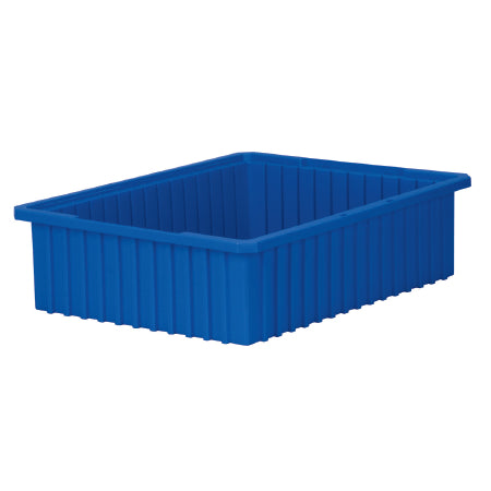 Akro-Mils Storage Container Akro-Grid Blue Plastic 6 X 17-3/8 X 22-3/8 Inch - Pack of 4 - 33226BLUE-PK