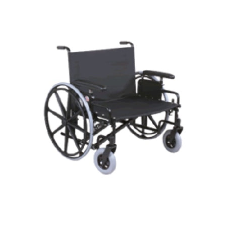 Graham-Field Bariatric Wheelchair Regency XL 2000 Heavy Duty Dual Axle Full Length Arm Swing-Away Elevating Legrest Black Upholstery 32 Inch Seat Width Adult 700 lbs. Weight Capacity - Each - 67322250-EA