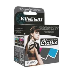 Fabrication Enterprises Kinesiology Tape Kinesio® Tex Classic Black 2 Inch X 4-2/5 Yard Cotton NonSterile - Roll of 1 - 24-4893-RL