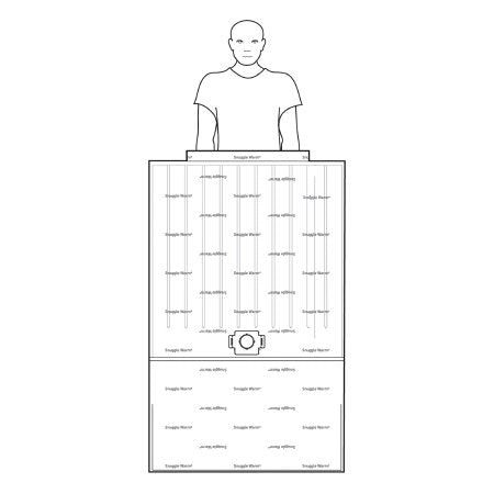 Smiths Medical ASD, Inc. Forced Air Warming Blanket Snuggle Warm® 40 W X 64 L Inch NonWoven - Box of 10 - SWU-2004-BX