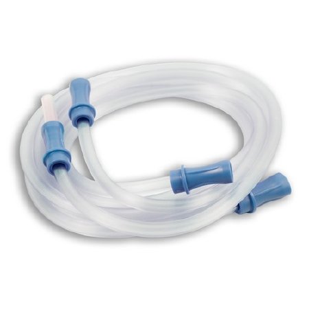 Dynarex Suction Connector Tubing 18 Inch Length / 6 Foot Length 0.188 Inch I.D. NonSterile Straw Connector Clear NonConductive Plastic - Case of 50 - 32100-CS