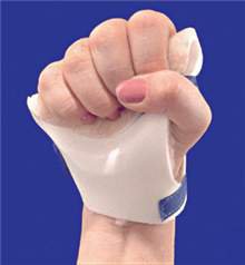 Alimed Palm Protector Splint AliMed® Palm Guard™ AliPlast™ Foam / Fleece Right Hand Beige One Size Fits Most - Pack of 3 - 2970003650-PK