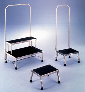 Alimed Step Stool Kent MRI 1 Step Stainless Steel Frame 8 Inch Step Height - Each - 95-275-EA