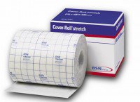 BSN Medical Dressing Retention Tape with Liner Cover-Roll® Stretch White 8 Inch X 10 Yard Nonwoven Polyester NonSterile - Box of 1 - 45555-BX