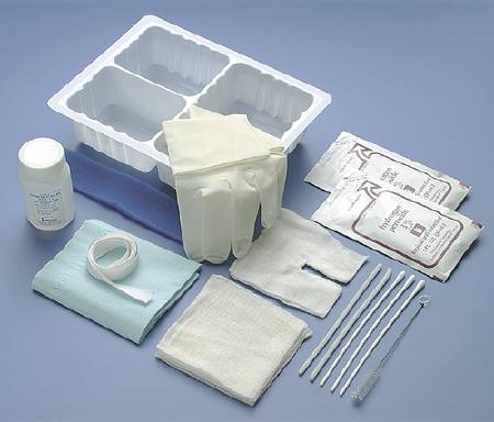 Busse Hospital Disposables Tracheostomy Care Kit - Case of 20 - 800-CS