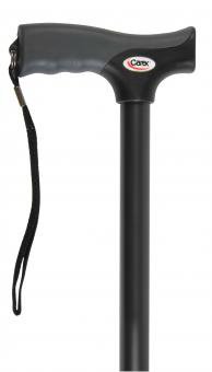 Apex-Carex Healthcare T-Handle Cane Soft Grip® Aluminum 31 to 40 Inch Height Black - Case of 2 - FGA52000 0000-CS