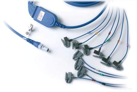 Welch Allyn Patient Cable 43 Inch, 10 Lead For use with Q-Stress or HeartStride - Each - 60-00184-01-EA