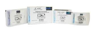DermaRite Industries Transparent Film Dressing DermaView™ 2-1/5 X 2-3/5 Inch 2 Tab Delivery Rectangle Sterile - Box of 100 - 00241E-BX