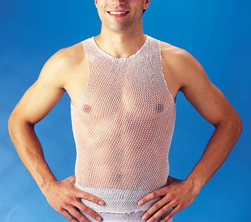 Gentell Stress Vest Surgilast® Small/Medium, Pre Cut Stretchable Net - Box of 20 - GL750-BX