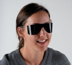 Eaton Medicals Post Mydriatic Glasses Easy Eyes Roll Ups Bronze Tint Film Lens Slip-in One Size Fits Most - Each - 250-808-EA