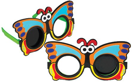 Good-Lite Occluder Glasses Butterfly Style Pediatric Multicolored Vinyl - Each - 460800-EA