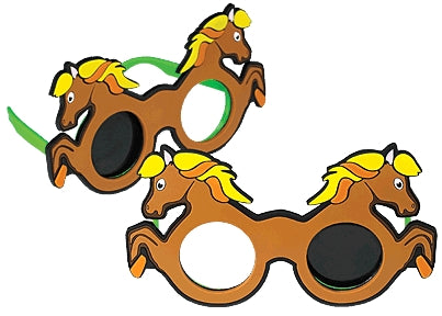Good-Lite Occluder Glasses Horse Style Pediatric Brown / Green / Yelllow Vinyl - Each - 460900-EA