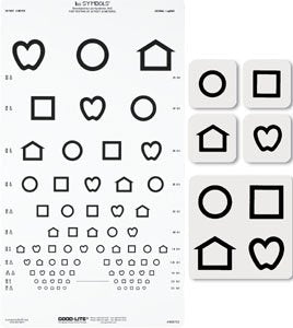 Good-Lite Eye Chart Good-Lite® 20 Foot Distance Acuity Test - Each - 800724-EA