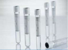 Greiner Bio-One VACUETTE® Venous Blood Collection Tube Plain 13 X 100 mm 6 mL White / Black Ring Pull Cap Polyethylene Terephthalate (PET) Tube - Pack of 50 - 456085-PK