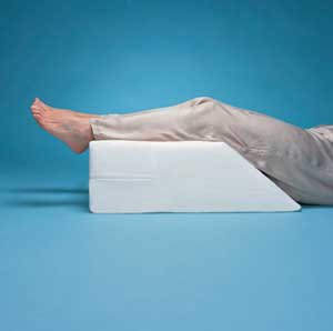 Alex Ortho Leg Elevating Wedge 20 W X 26 D X 8 H Inch Foam Freestanding - Each - FW4020W-EA