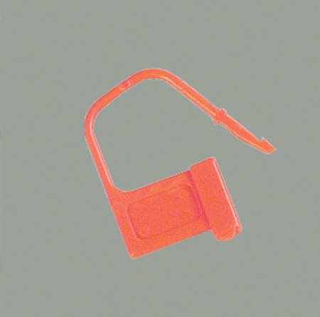 Health Care Logistics Heavy-Duty Padlock Seal Health Care Logistics UnNumbered Red acetal Resin 7/8 X 1-3/8 Inch - Pack of 100 - 7802-PK