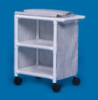 IPU Utility Cart 20 X 31 X 37 Inch Forest Green 26 X 20 Inch Shelves, 14.5 Inch Spacing - Each - MPC275-EA
