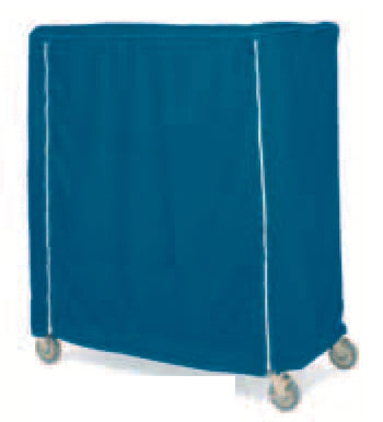 Intermetro Industries Cart Cover Metro® Mariner Blue Uncoated 200 Denier Nylon 24 X 60 X 62 Inch Zippered Closure - Each - 24X60X62UCMB-EA