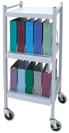 Omnimed Binder/ Chart Rack Big Beam® Omnicart™ Beige 16 Binders Charts Side Opening - Each - 261214-BG-EA