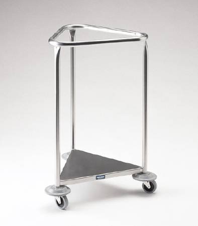 Pedigo Products Hamper Stand Pedigo® Rolling Triangular Opening Open Top Without Lid - Each - P-1121-SS-EA