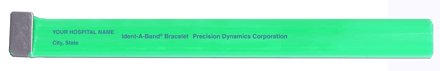 Precision Dynamics Identification Wristband Ident-A-Band® Write On Band Metal Closure Without Legend - Box of 200 - 6748-10-PDH-BX