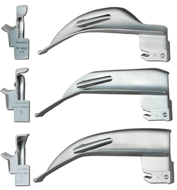 Sun Med Laryngoscope Blade E-Mac® Macintosh English Type Size 3.5 Extended Medium Adult - Each - 5-5271-35-EA