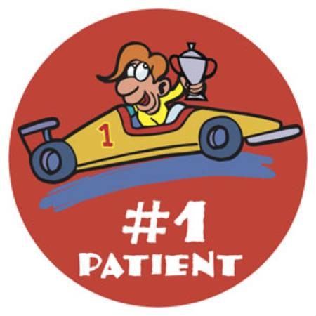 Tabbies Tabbies® 100 per Unit Pediatric Award # 1 Patient Car Sticker - Roll of 1 - 20007-RL