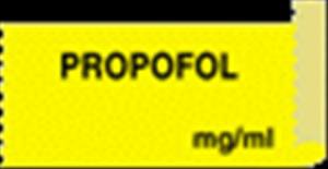 United Ad Label Drug Label UAL™ Anesthesia Label Propofol mg/mL Yellow 1/2 X 1 Inch - Roll of 1 - ULTA010-RL