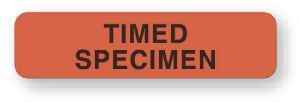United Ad Label Pre-Printed Label UAL™ Laboratory Use Red Paper Timed Specimen Black Lab / Specimen 5/16 X 1-1/4 Inch - Roll of 1 - ULCH142-RL
