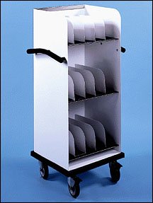 Wolf X-Ray Cassette Cart Steel 20 W X 50 H X 17 D Inch - Each - 25515-EA