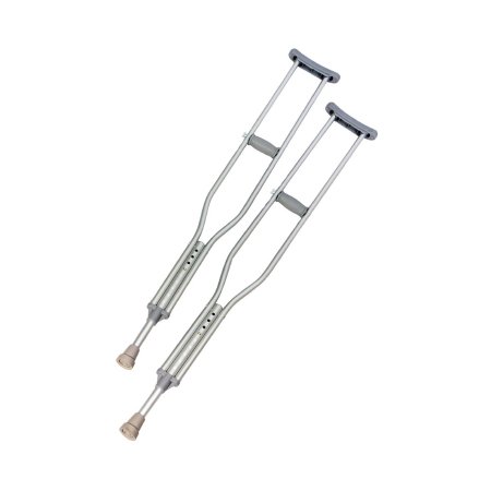 SVS LLC Dba S2S Global Underarm Crutches PremierPro™ Aluminum Frame Tall Adult 300 lbs. Weight Capacity Push Button Adjustment - Case of 6 - 7704-CS