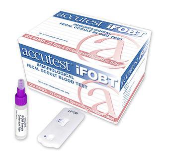 Jant Pharmacal Corp Cancer Screening Test Kit Accutest® iFOBT Single Sample Colorectal Cancer Screening Fecal Occult Blood Test (iFOB or FIT) Stool Sample 25 Tests CLIA Waived - Box of 1 - CS605-BX