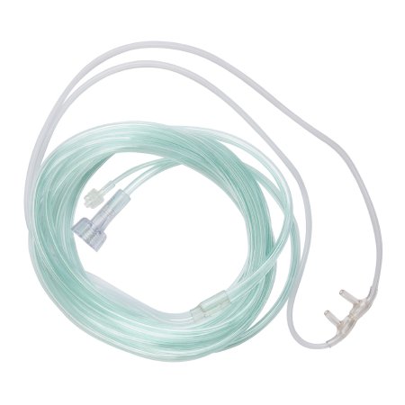 McKesson ETCO2 Nasal Sampling Cannula with O2 Delivery With Oxygen Delivery McKesson Adult Curved Prong / NonFlared Tip - Each - 16-0538-EA