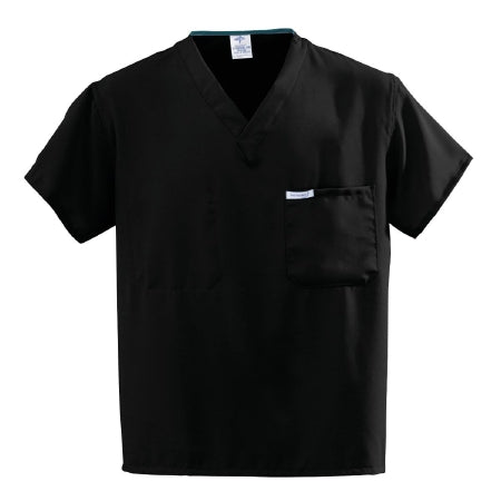 Medline Scrub Shirt PerforMAX Medium Black 1 Pocket Short Sleeve Unisex - Each - 810DKWM-CA-EA