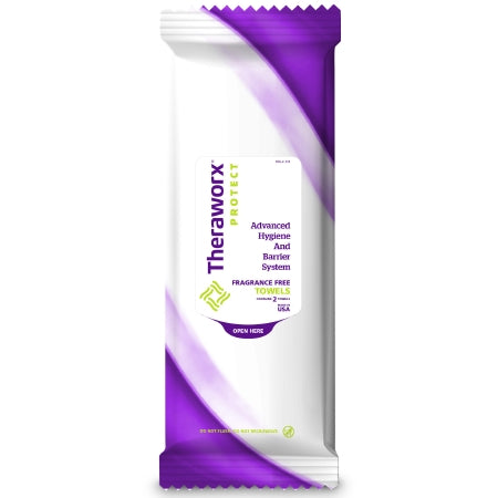 Avadim Rinse-Free Bath Wipe Theraworx® Protect Advanced Hygiene Barrier System Soft Pack Cocamidopropyl Betaine Unscented 2 Count - Case of 100 - SCP-8802FF-CS