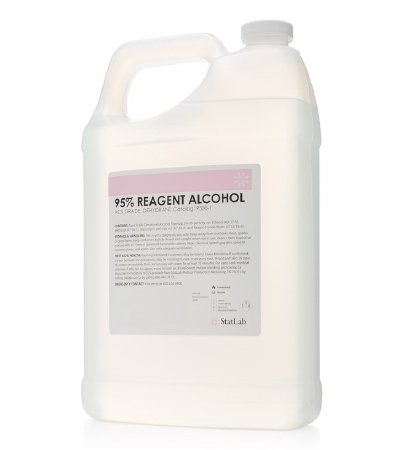 StatLab Medical Products Chemistry Reagent Reagent Alcohol ACS Grade / Dehydrant 95% 1 gal. - Case of 4 - 9500-1-CS