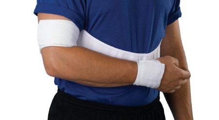DeRoyal Shoulder Immobilizer DeRoyal® Large Foam / Polyester / Cotton Hook and Loop Closure Left or Right Arm - Case of 20 - 205S10-CS
