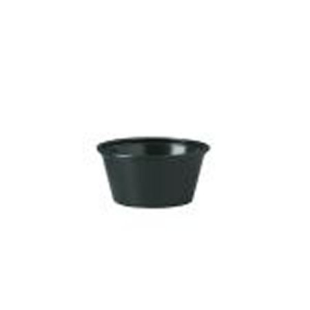 RJ Schinner Co Souffle Cup Solo® 1.5 oz. Black Plastic Disposable - Case of 2500 - P150BLK-CS