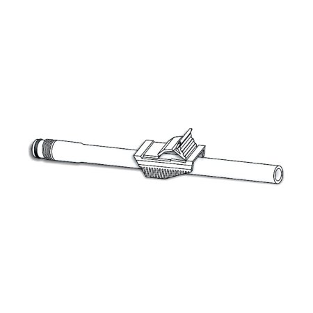 Urocare Products Tube Clamp Urocare® 2 Position, 1.63 x 0.75 x 0.81 Inch, White, Polypropylene- Polyester - Box of 10 - 700010-BX