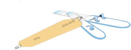 Urocare Products Urinary Leg Bag Urocare® Long-Slim NonSterile 26 oz. Latex - Each - 9526-EA