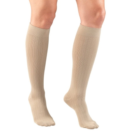 Truform Compression Socks Truform® Knee High Medium Tan Closed Toe - Pair - 1973-TN-MED-PR