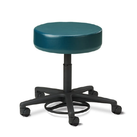Clinton Industries Exam Stool Backless Pneumatic Cylinder Height Adjustment 5 Casters Slate Blue - Each - 2145-3SB-EA