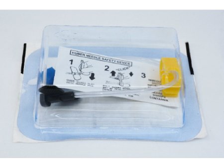 Progressive Medical Huber Infusion Set PMI 22 Gauge 3/4 Inch 6 Inch Tubing Without Port - Box of 12 - PMI223S-BX