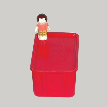 Health Care Logistics Tote Nest & Stack Red Fiberglass Reinforced Polyester 4-1/2 X 6-1/4 X 9-7/8 Inch - Each - 5594R-EA