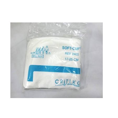GE Healthcare Single Patient Use Blood Pressure Cuff Soft-Cuf® 31 to 40 cm Arm Cloth Fabric Cuff Adult Long Cuff - Box of 20 - 2141-BX