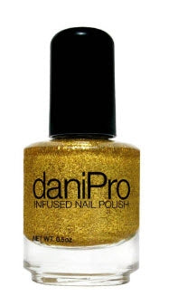 Alde Associates LLC Nail Polish daniPro™ 0.5 oz. Bottle Glitzy Gold Undecylenic Acid - Each - GLITZY GOLD-EA